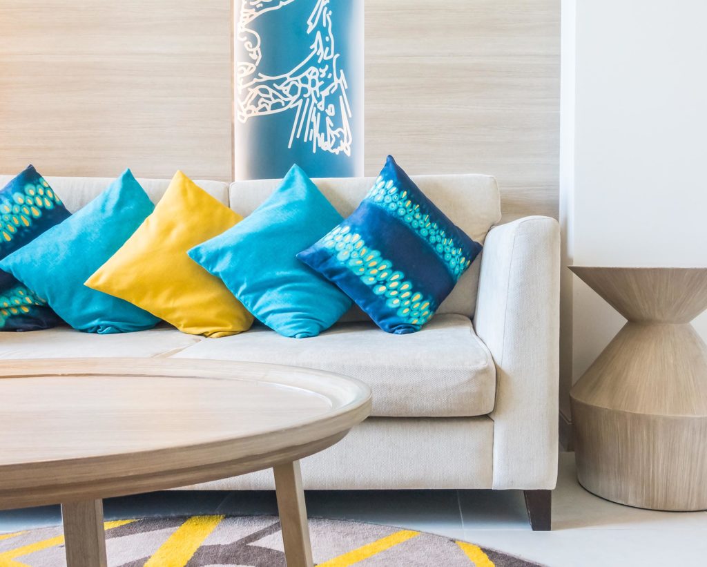 living room cleaned by best cleaning and disposal